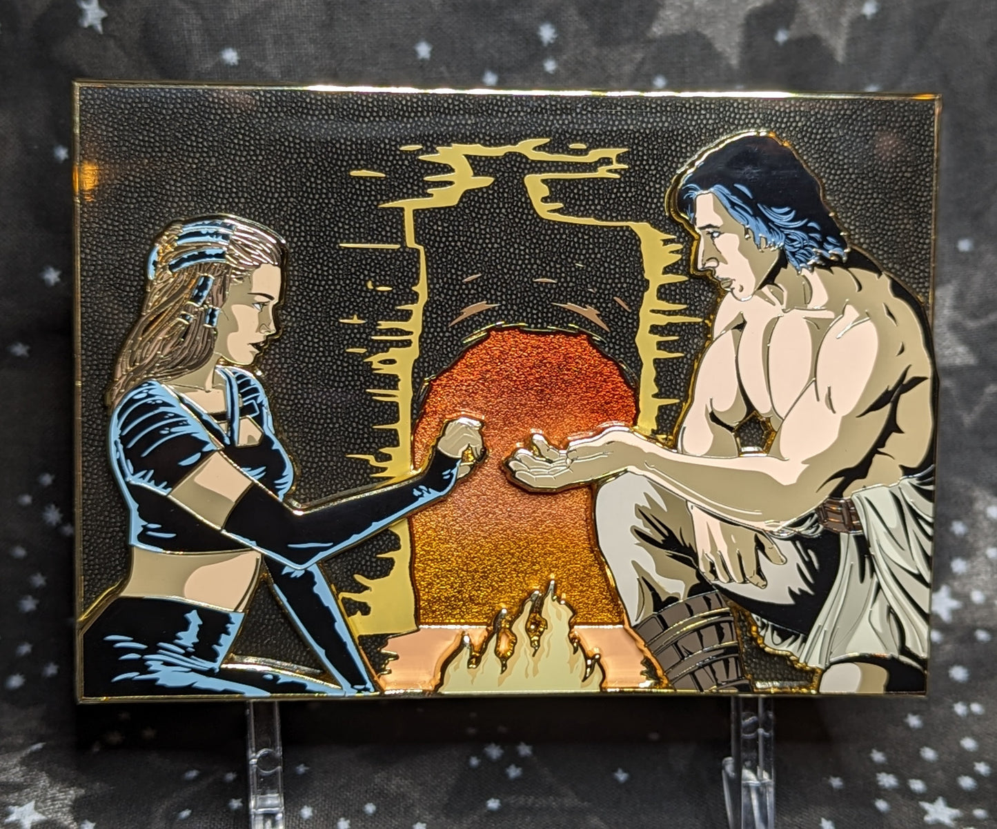 AU Flipped Hut Scene (Enamel Pin)
