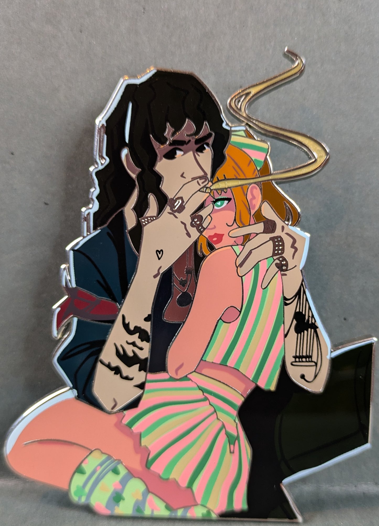 Smoking Hot Hell Cheer Enamel Pin (Limited Edition 40)