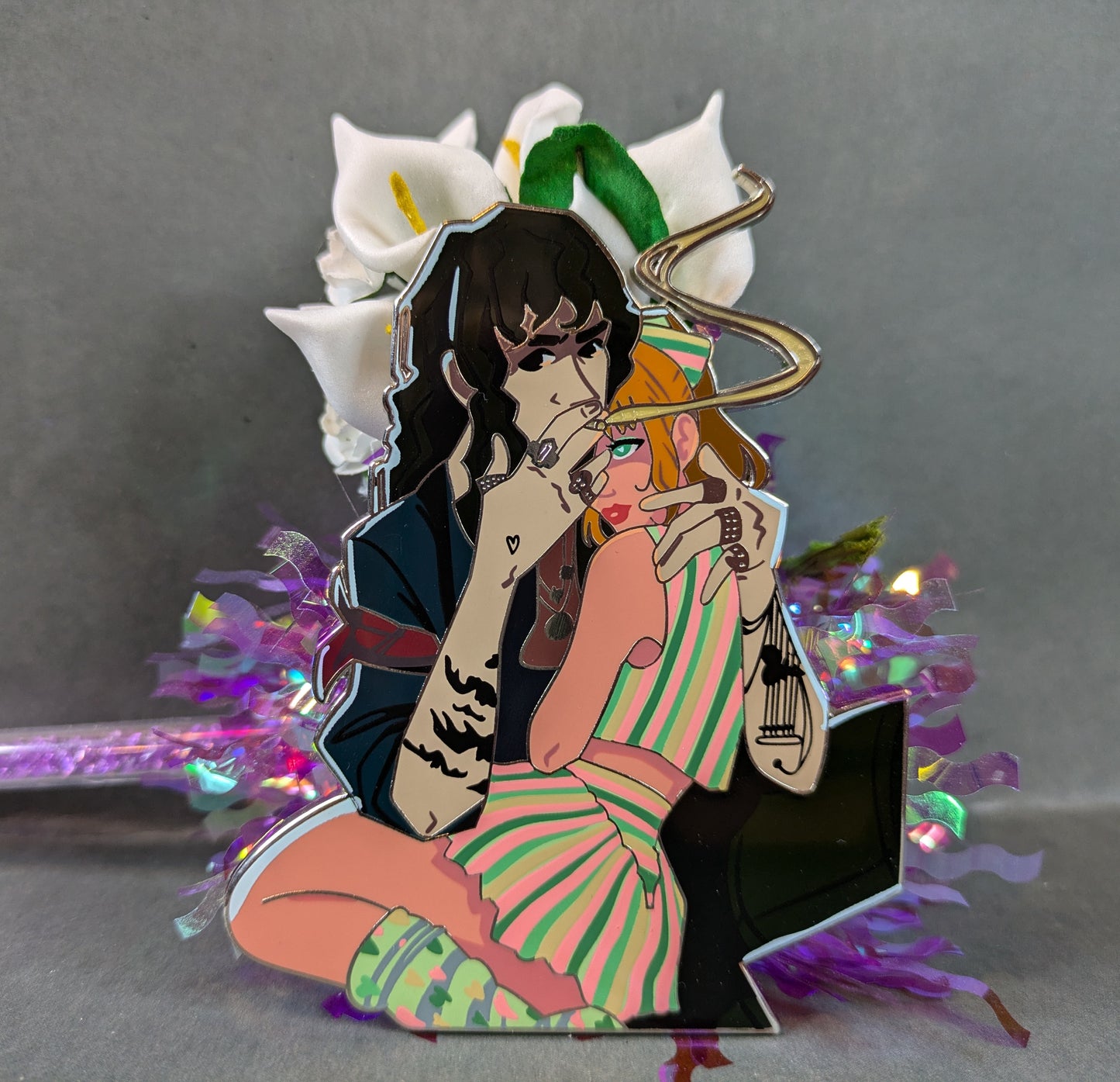 Smoking Hot Hell Cheer Enamel Pin (Limited Edition 40)
