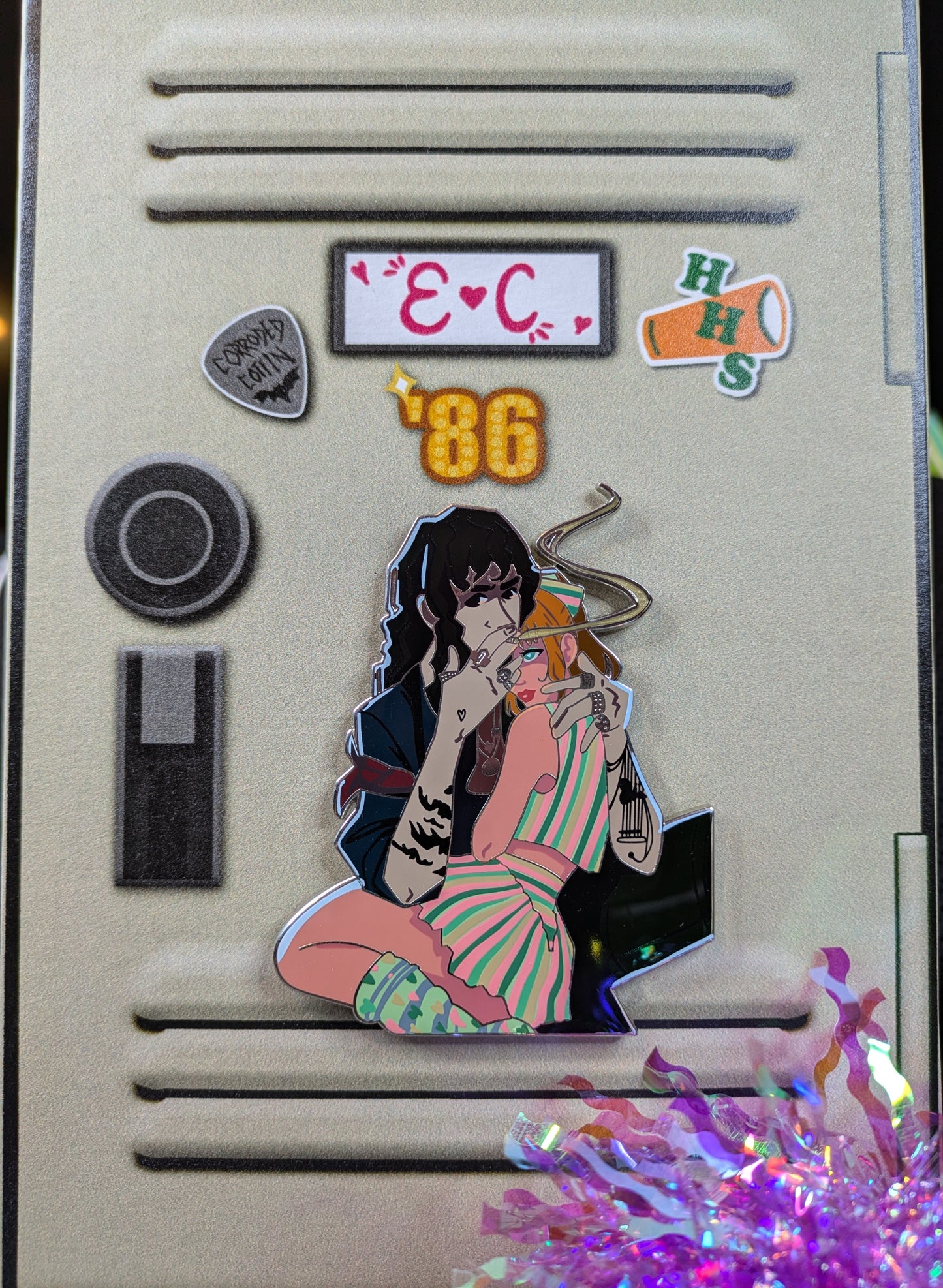 Smoking Hot Hell Cheer Enamel Pin (Limited Edition 40)