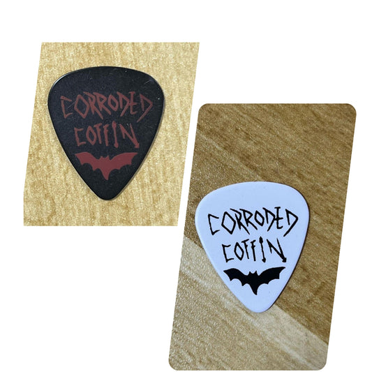 Corroded Coffin Guitar Picks (.96mm and .81mm thick)